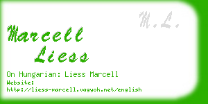 marcell liess business card